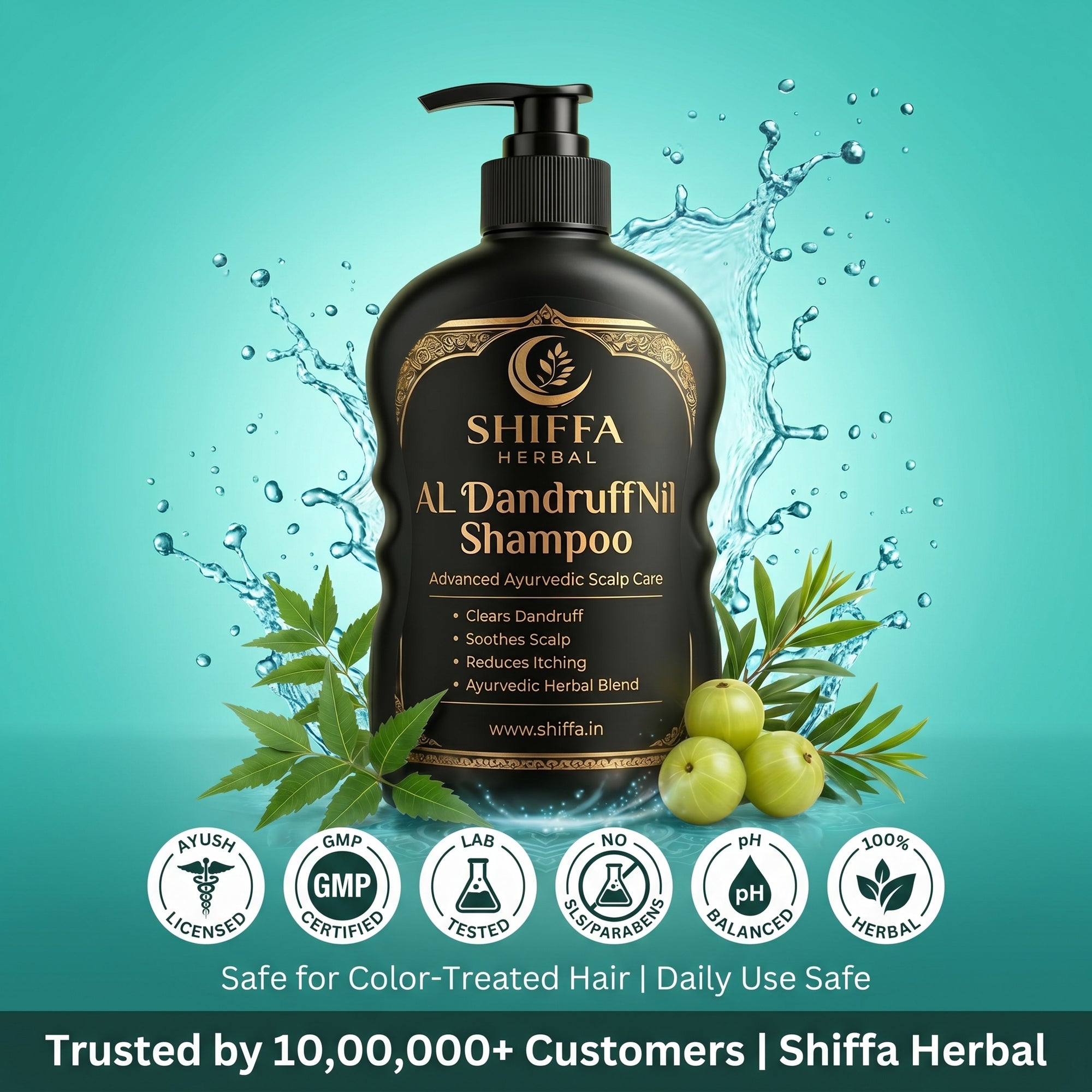 Shiffa Herbal AL-DandruffNil – Herbal Anti-Dandruff & Scalp Cleanser
