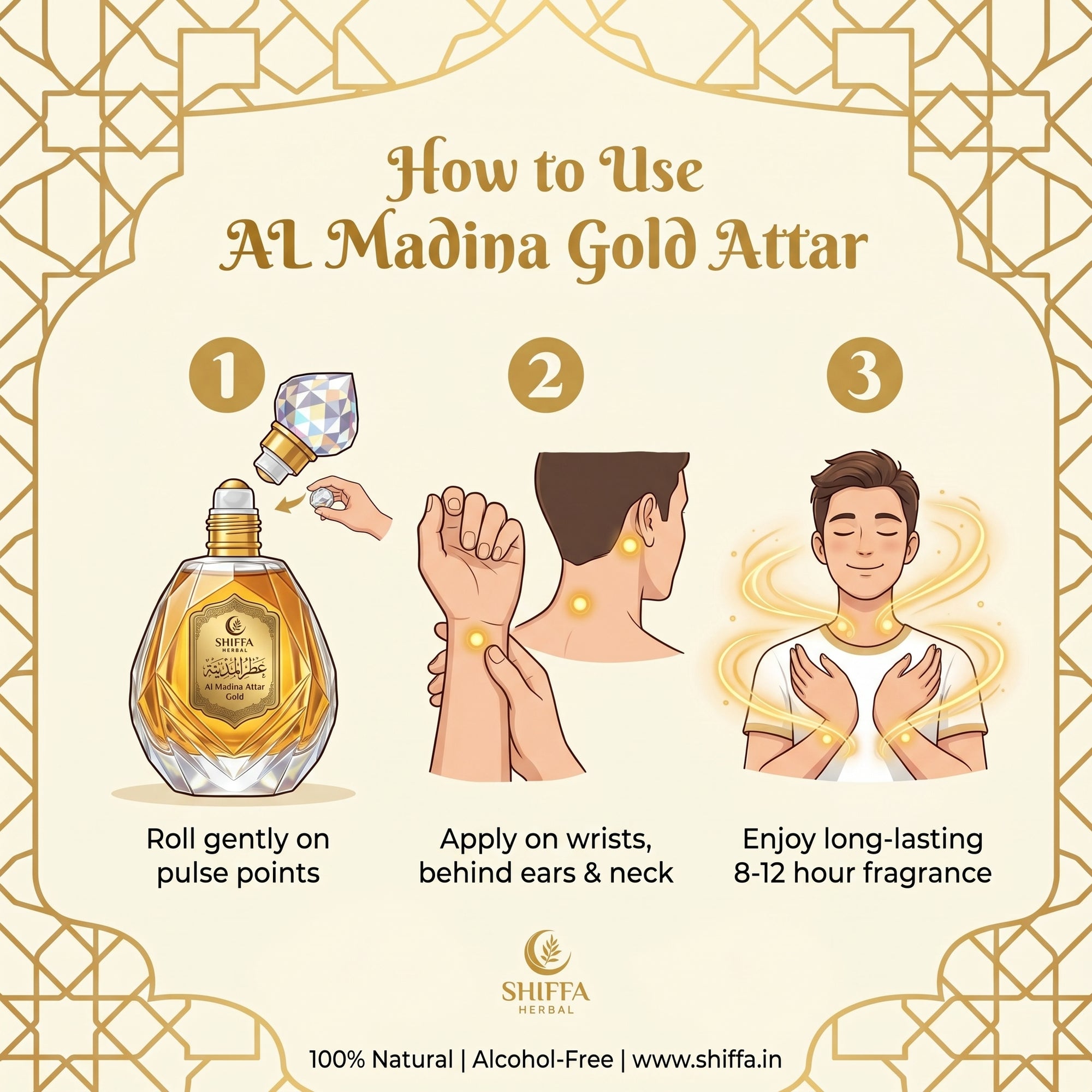 AL Madina Gold Attar | Royal Signature Arabic Fragrance
