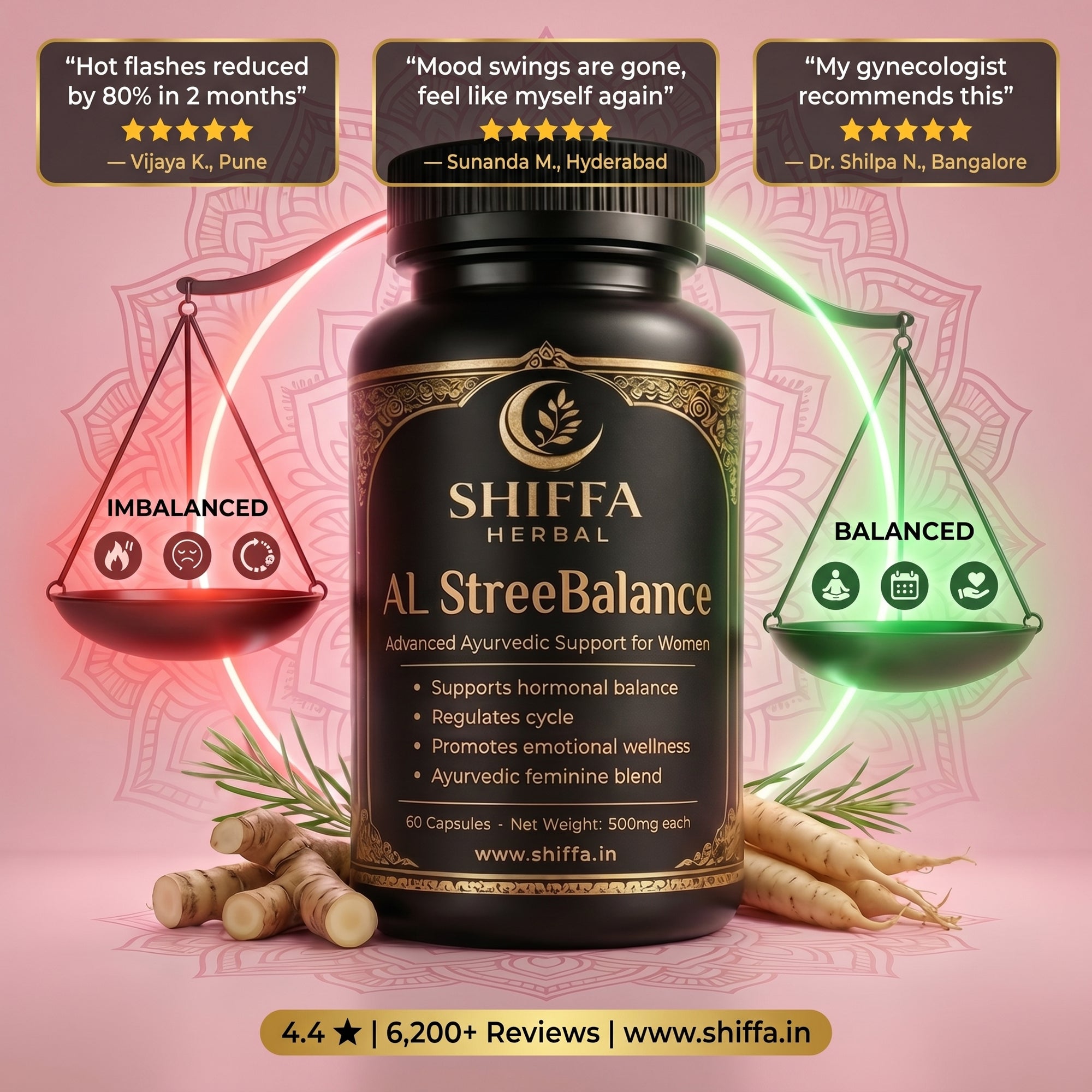 Shiffa Herbal AL-StreeBalance – Ayurvedic Female Hormone Balance Support