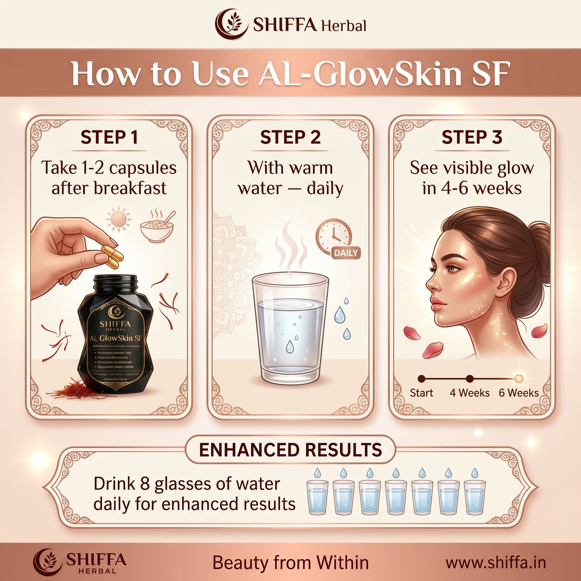 Shiffa Herbal AL-GlowSkin SF – Ayurvedic Skin Brightening & Detox Formula