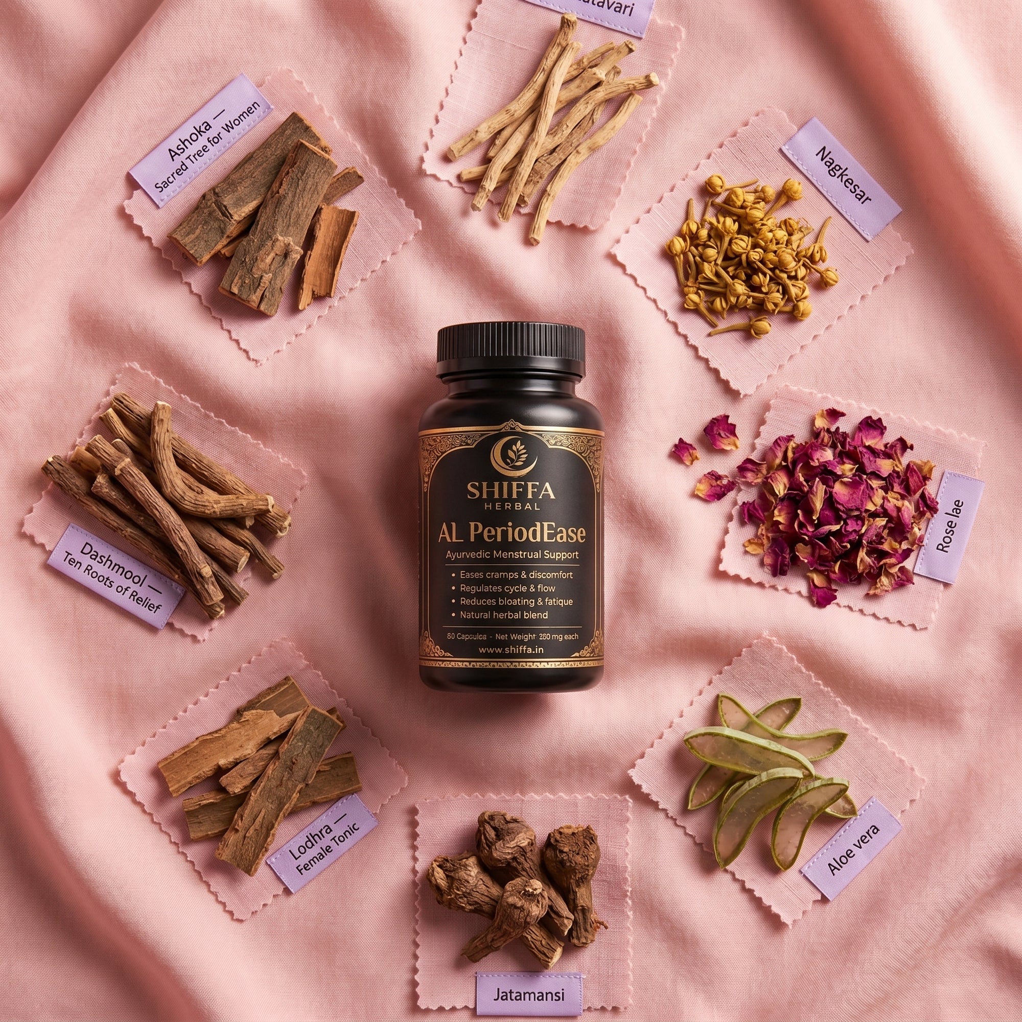 Shiffa Herbal AL-PeriodEase – Natural Menstrual Pain Relief Formula