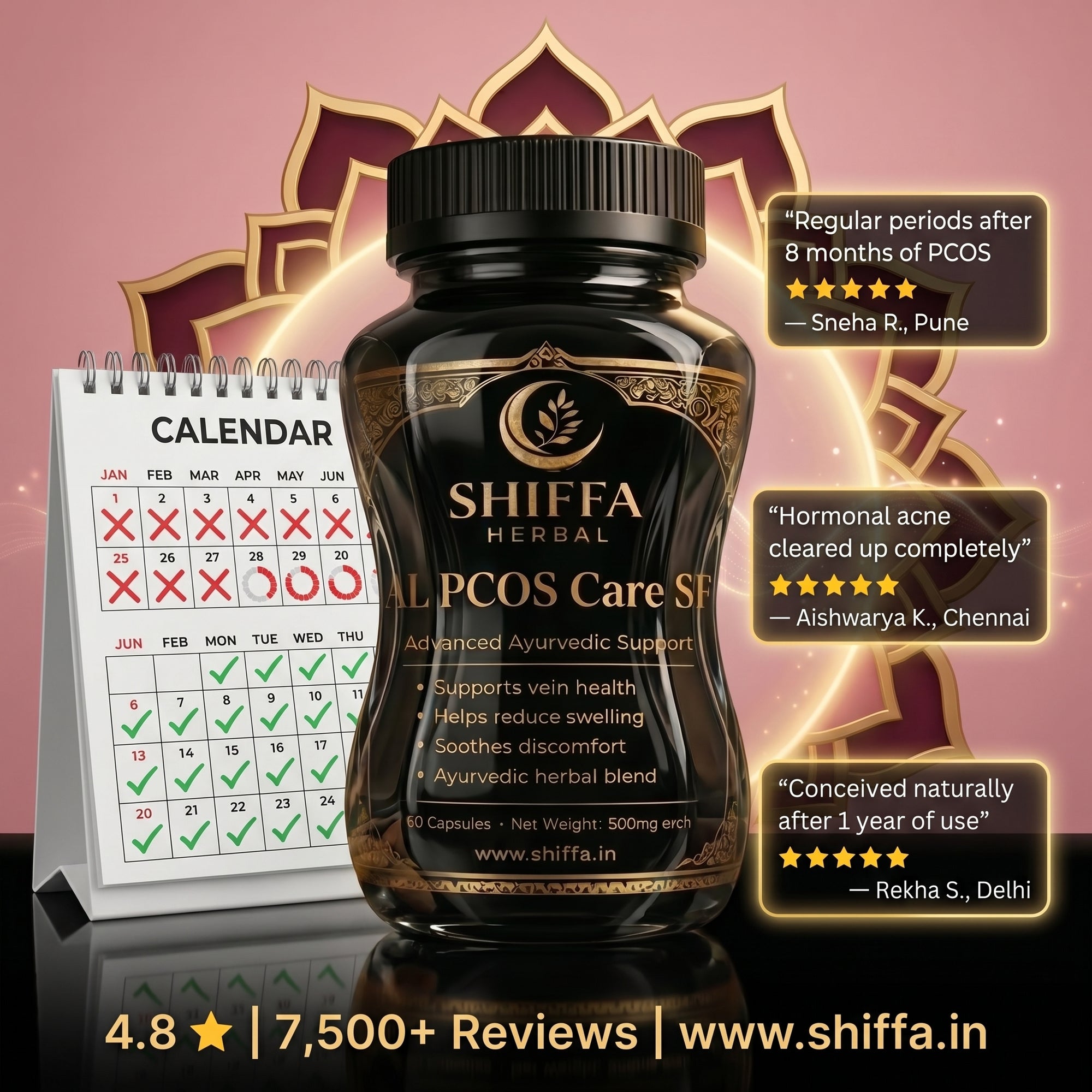 Shiffa Herbal AL-PCOS Care SF – Hormonal Balance & PCOS Support Formula