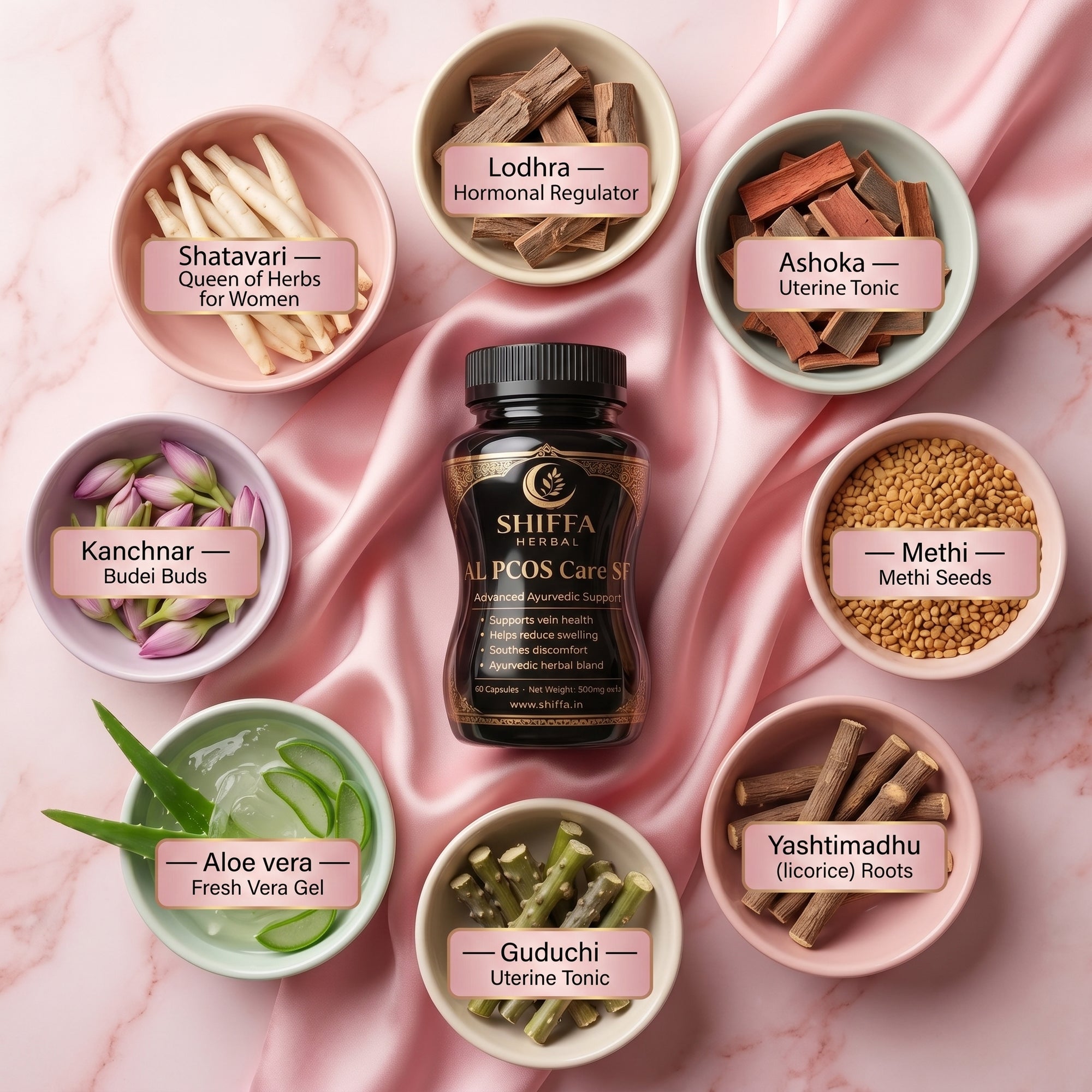 Shiffa Herbal AL-PCOS Care SF – Hormonal Balance & PCOS Support Formula