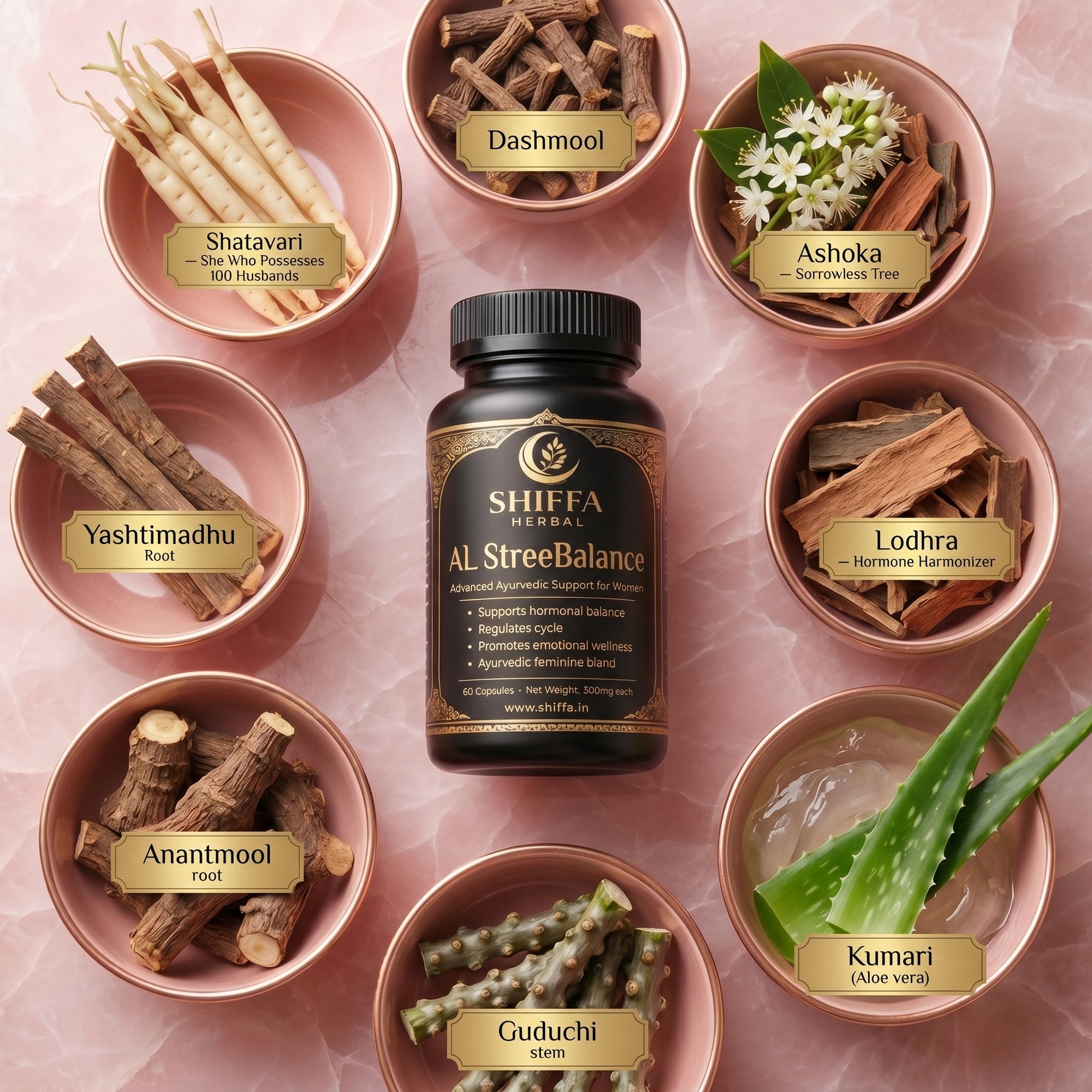 Shiffa Herbal AL-StreeBalance – Ayurvedic Female Hormone Balance Support