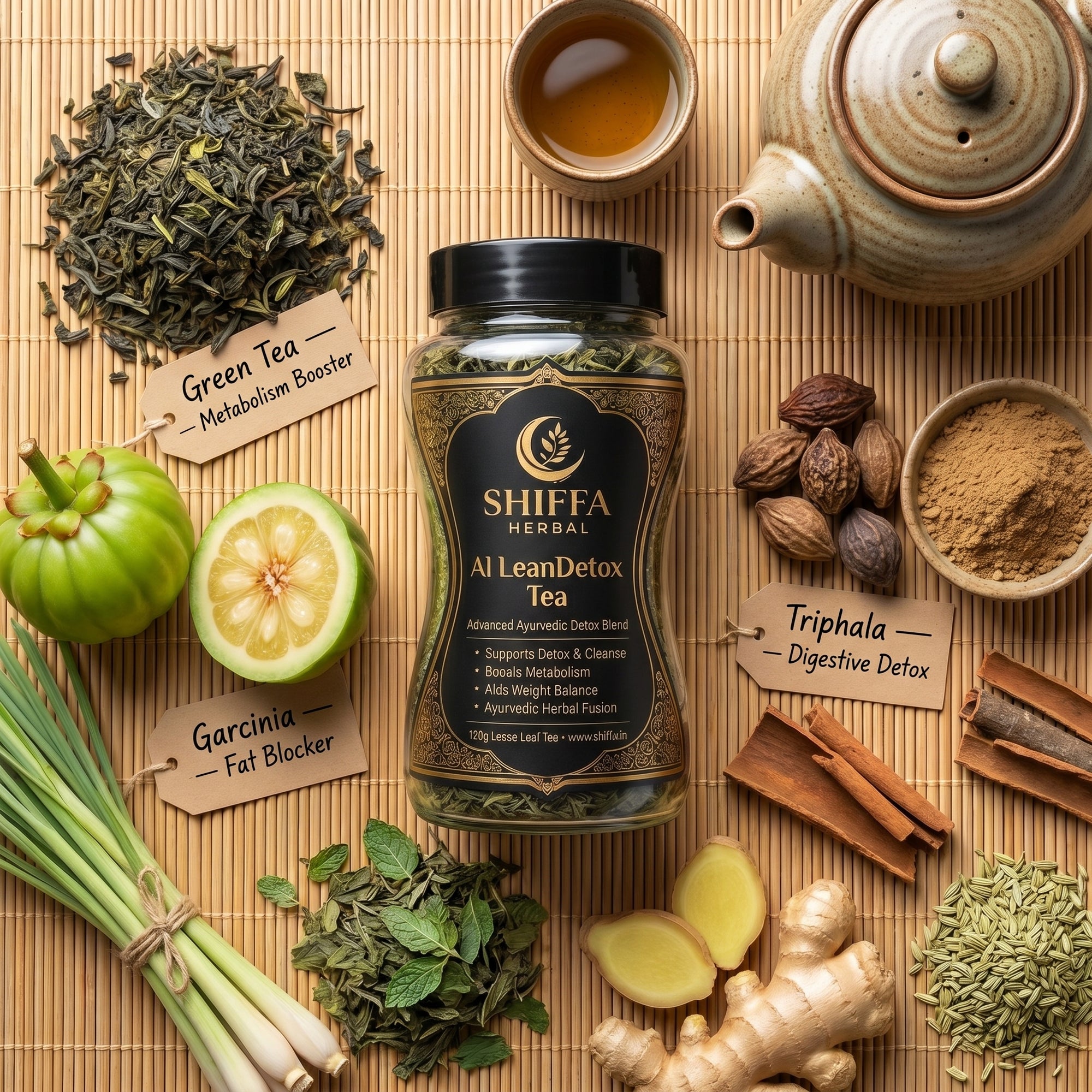 Shiffa Herbal AL-LeanDetox Tea – Herbal Detox & Weight Management Tea