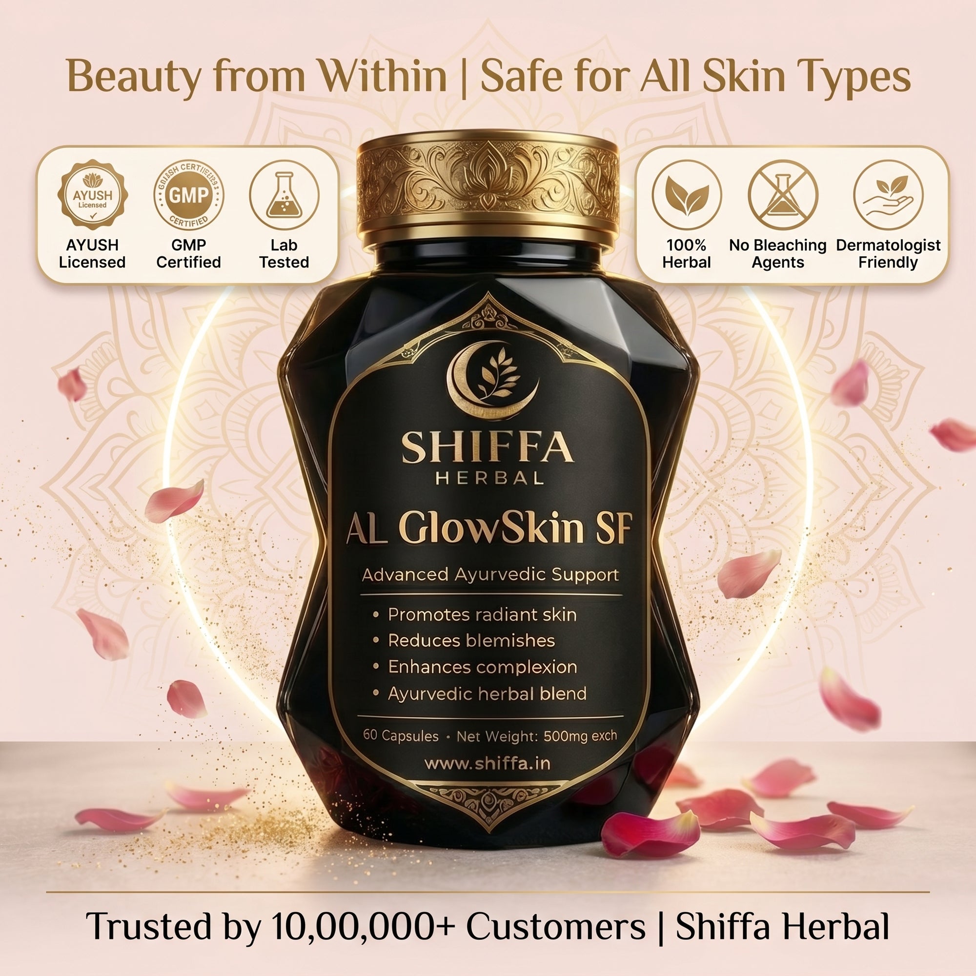 Shiffa Herbal AL-GlowSkin SF – Ayurvedic Skin Brightening & Detox Formula