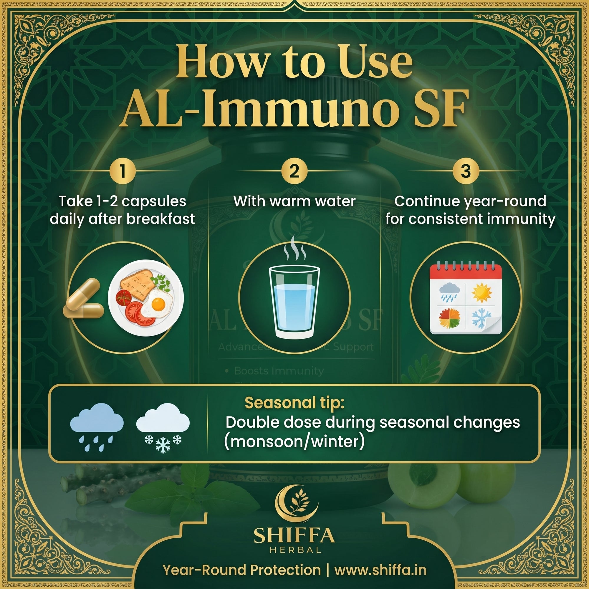 Shiffa Herbal AL-Immuno SF – Advanced Herbal Immunity Booster Formula