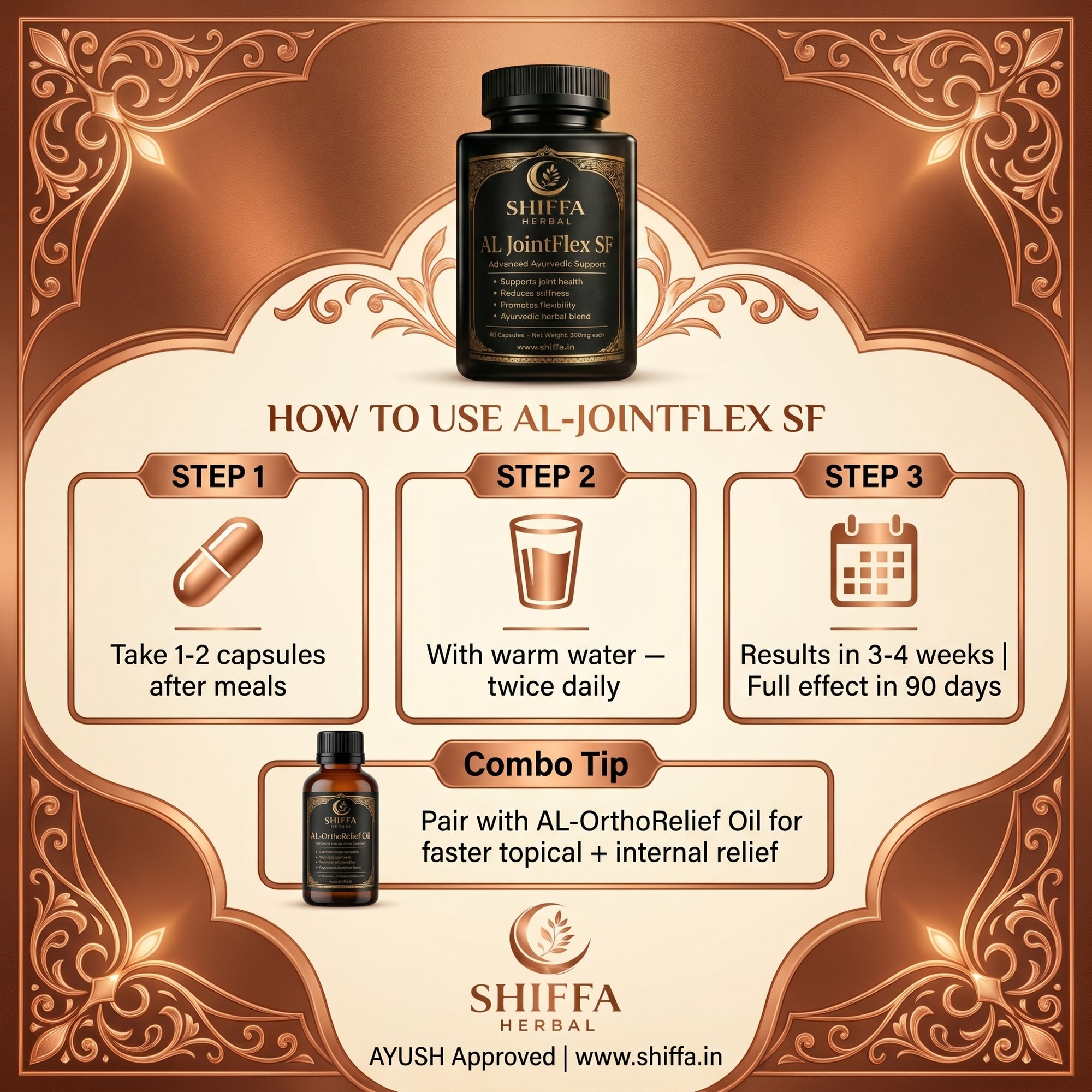 Shiffa Herbal AL-JointFlex SF – Advanced Joint Support & Cartilage Repair Formula
