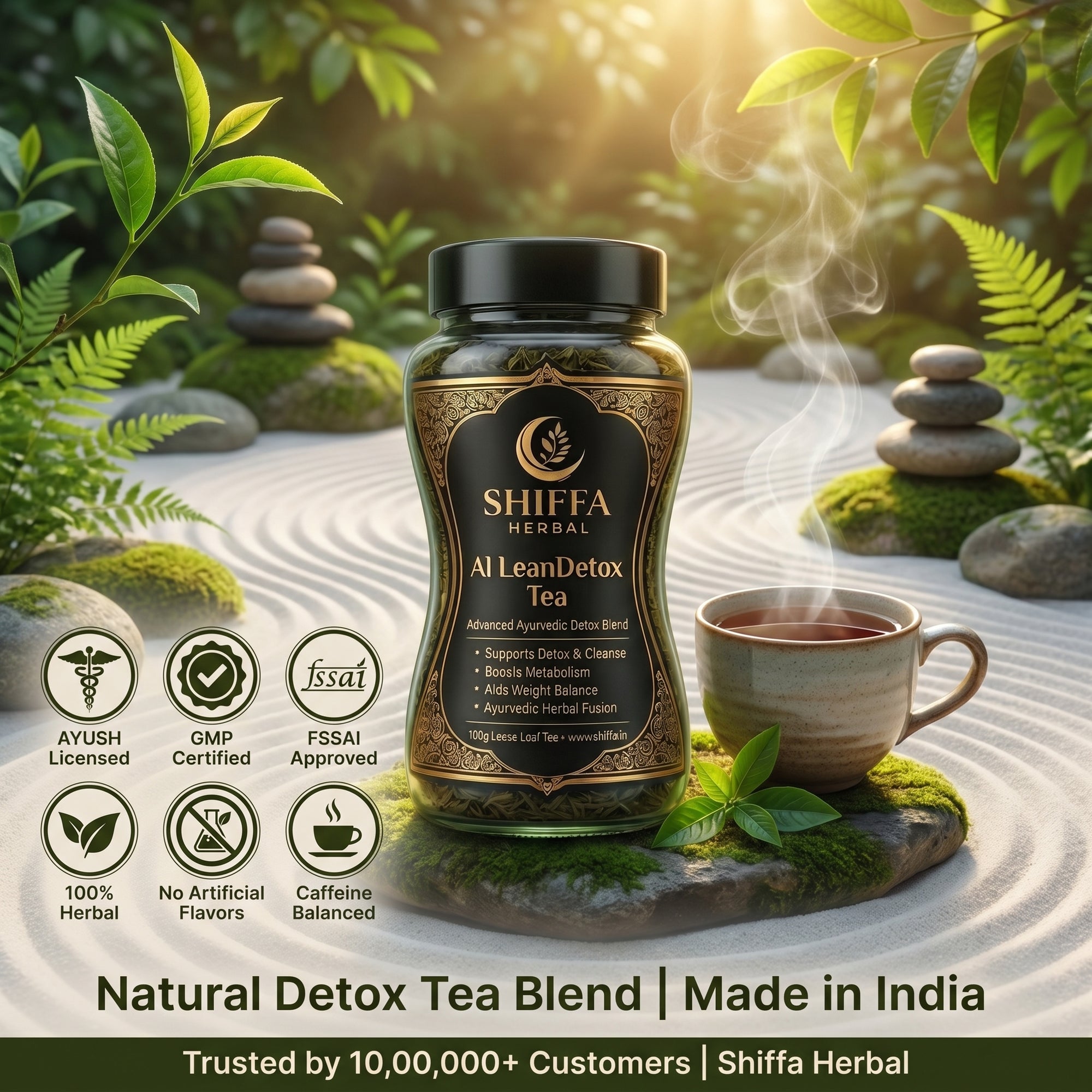 Shiffa Herbal AL-LeanDetox Tea – Herbal Detox & Weight Management Tea