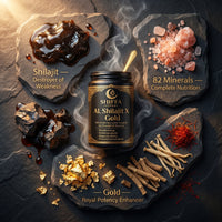 Shiffa Herbal AL-Shilajit X Gold – Pure Himalayan Shilajit Resin with Gold Boost