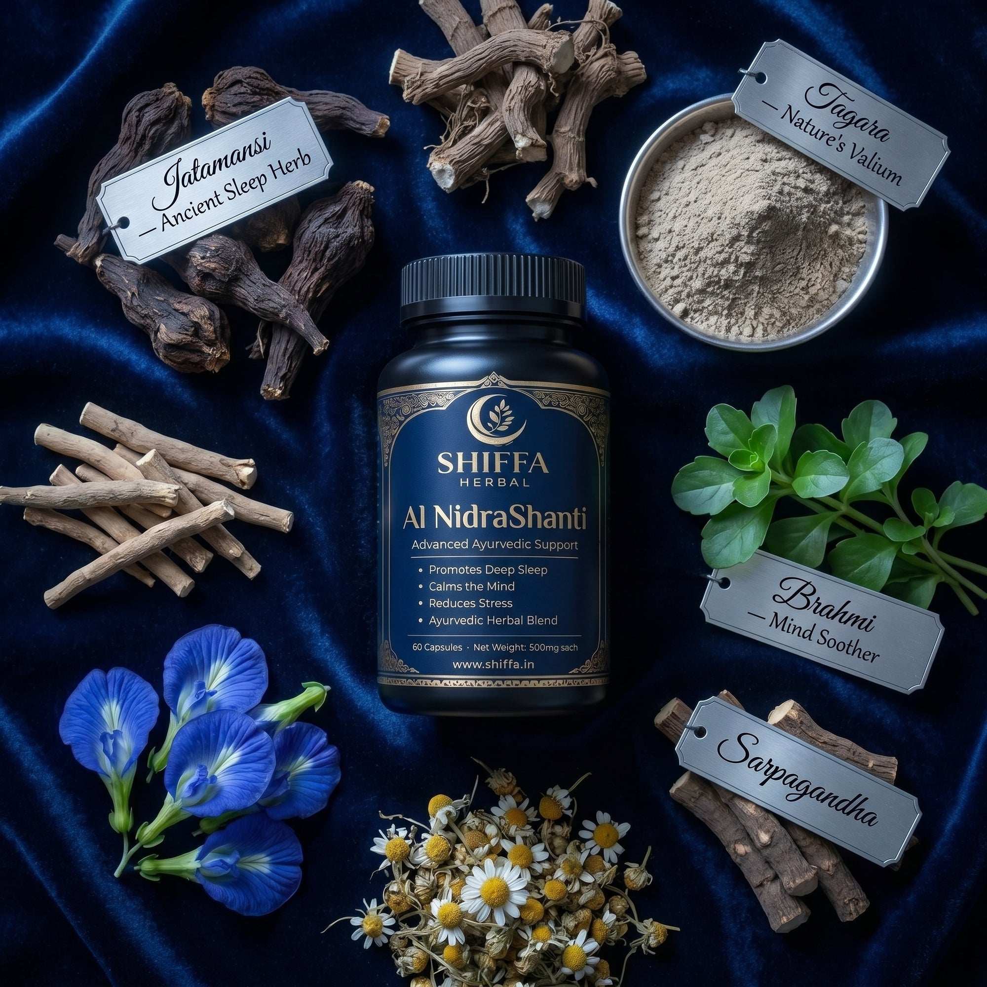 Shiffa Herbal AL-NidraShanti – Natural Deep Sleep & Relaxation Support