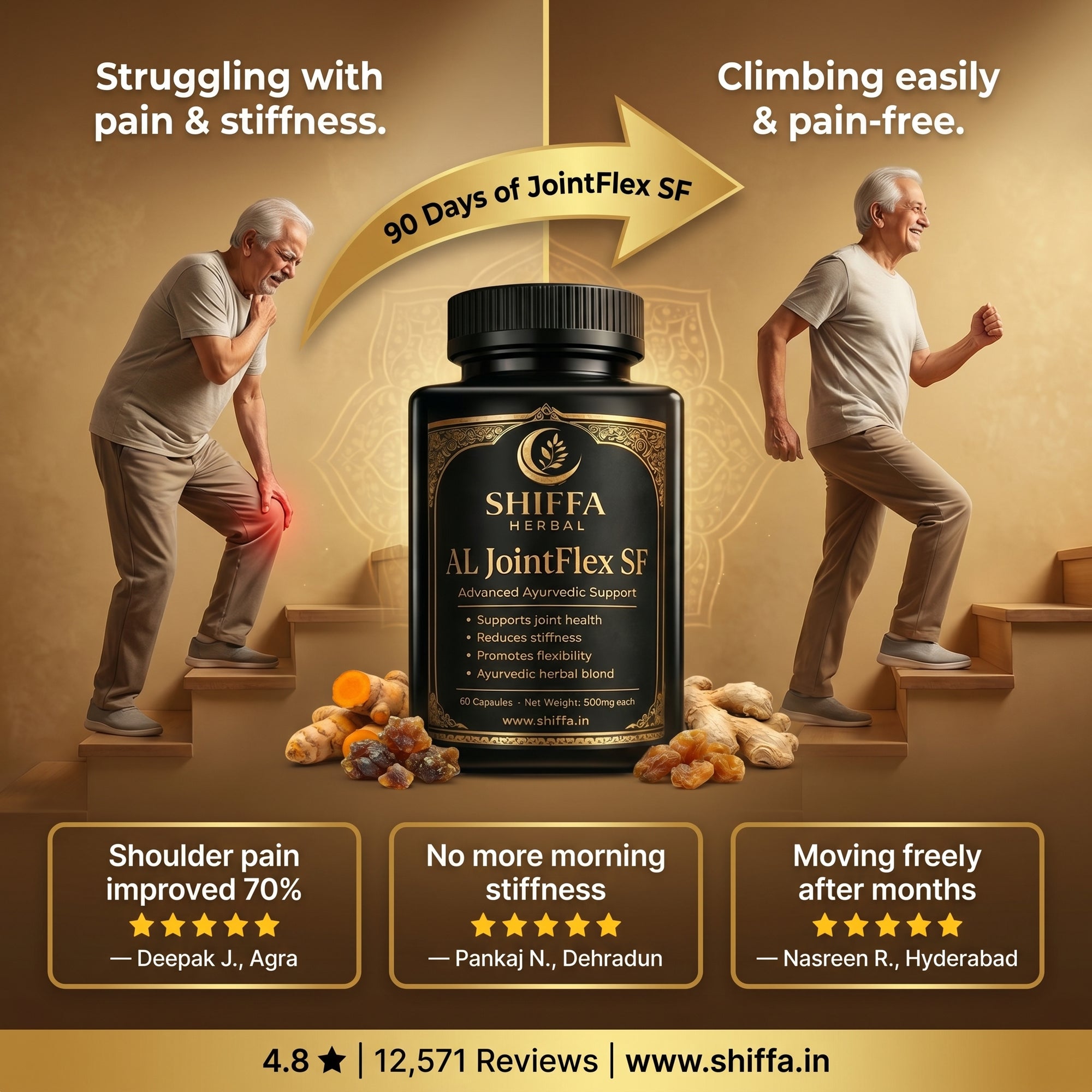 Shiffa Herbal AL-JointFlex SF – Advanced Joint Support & Cartilage Repair Formula