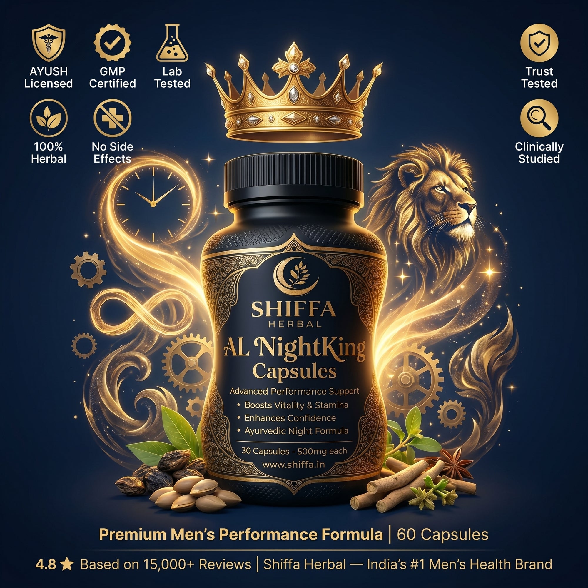 Shiffa Herbal AL-NightKing – Long Lasting Performance Enhancer for Men