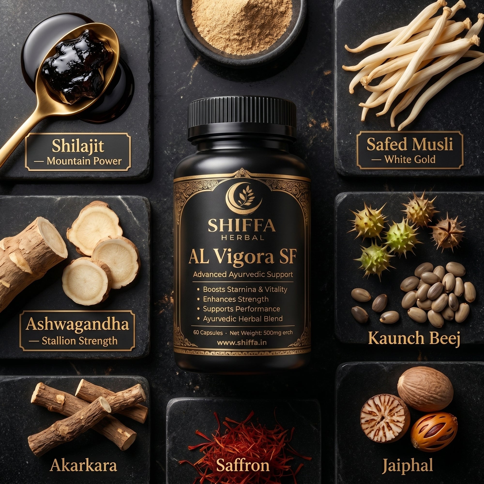 Shiffa Herbal AL-Vigora SF – Ayurvedic Performance & Stamina Booster