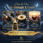 Shiffa Herbal AL-Shilajit X Gold – Pure Himalayan Shilajit Resin with Gold Boost