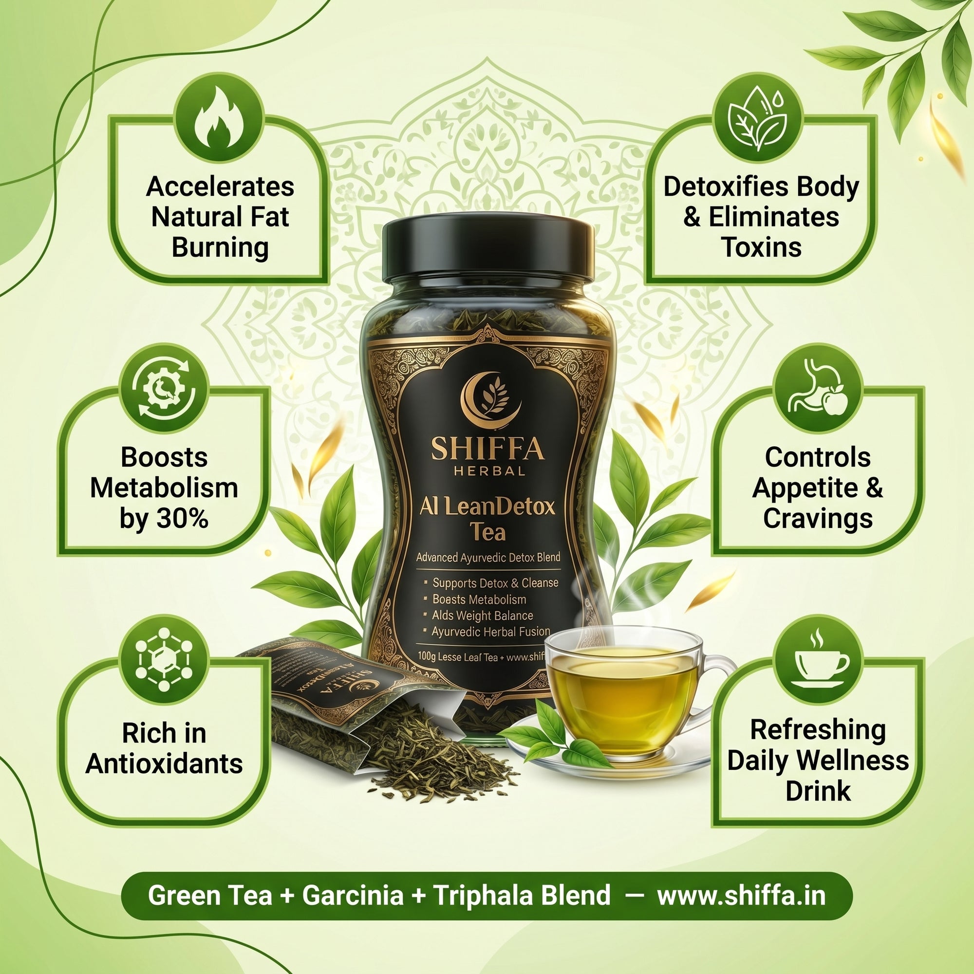 Shiffa Herbal AL-LeanDetox Tea – Herbal Detox & Weight Management Tea