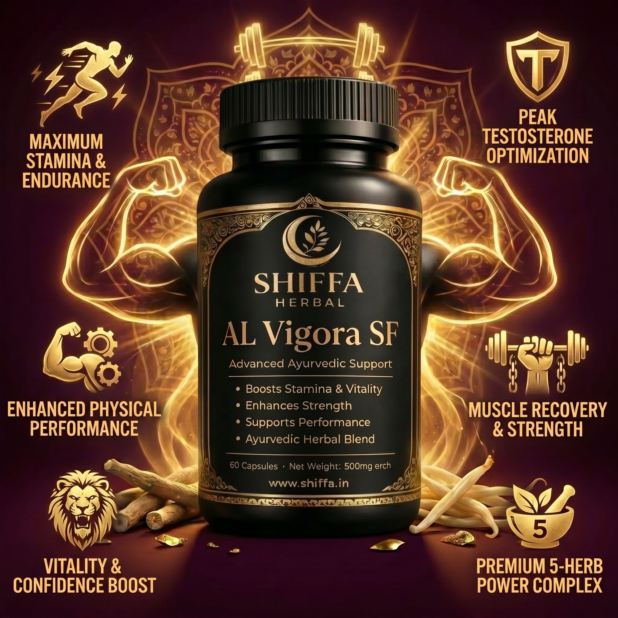 Shiffa Herbal AL-Vigora SF – Ayurvedic Performance & Stamina Booster