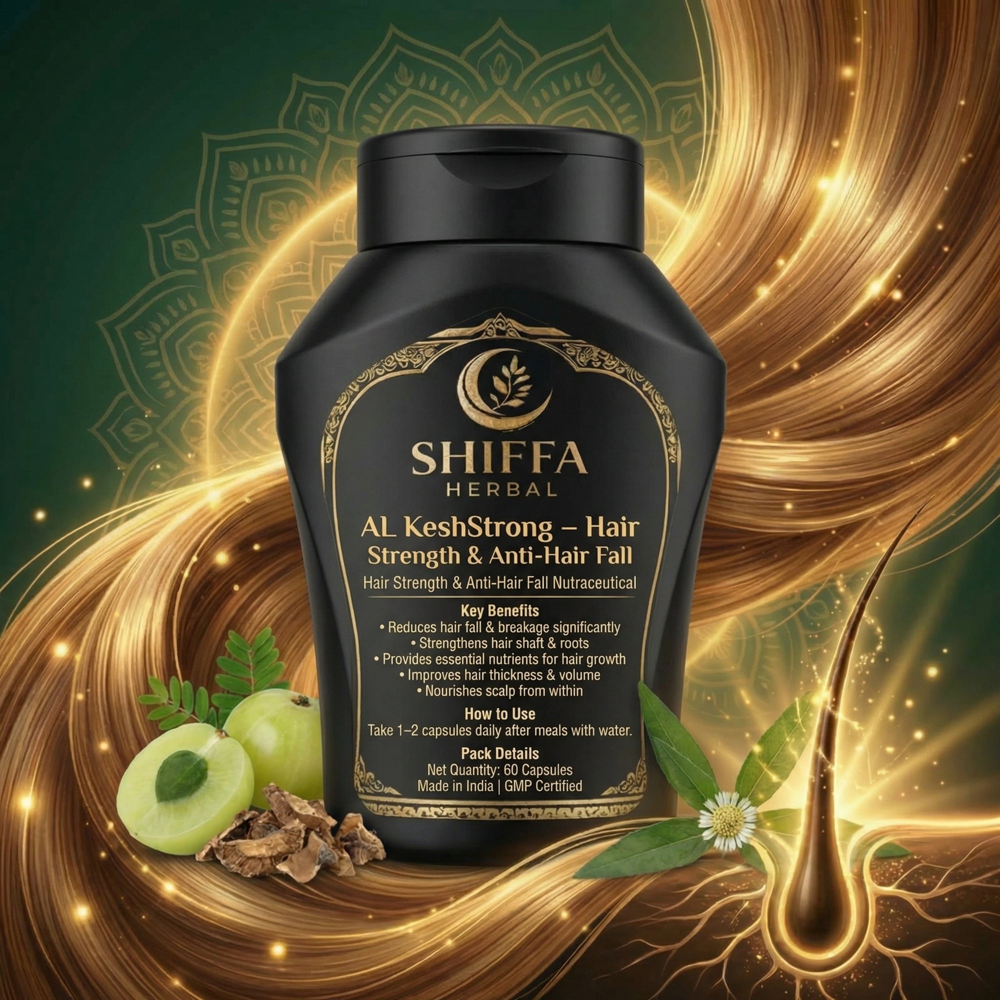 Shiffa Herbal AL-KeshStrong – Hair Strength & Anti-Hair Fall Nutraceutical