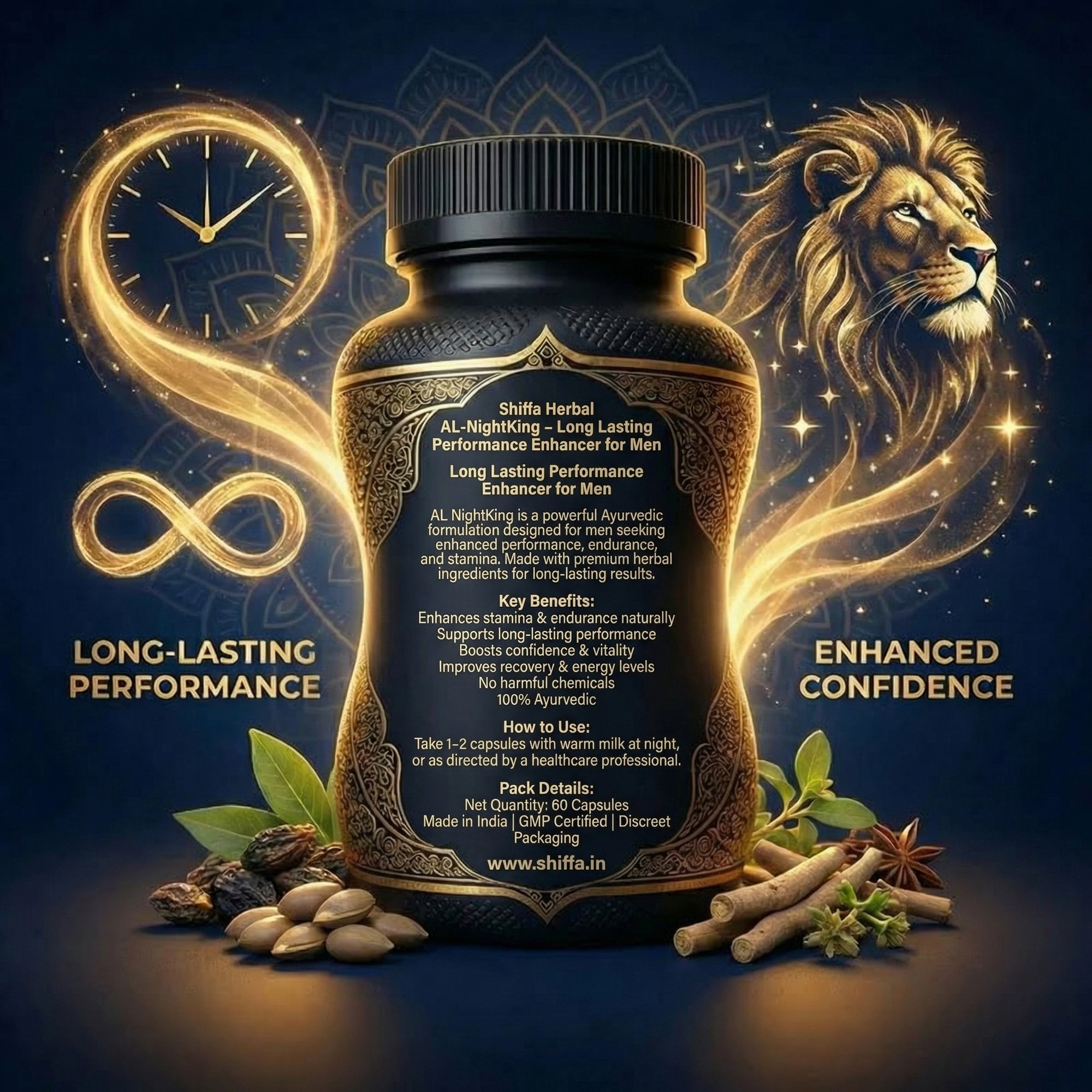 Shiffa Herbal AL-NightKing – Long Lasting Performance Enhancer for Men