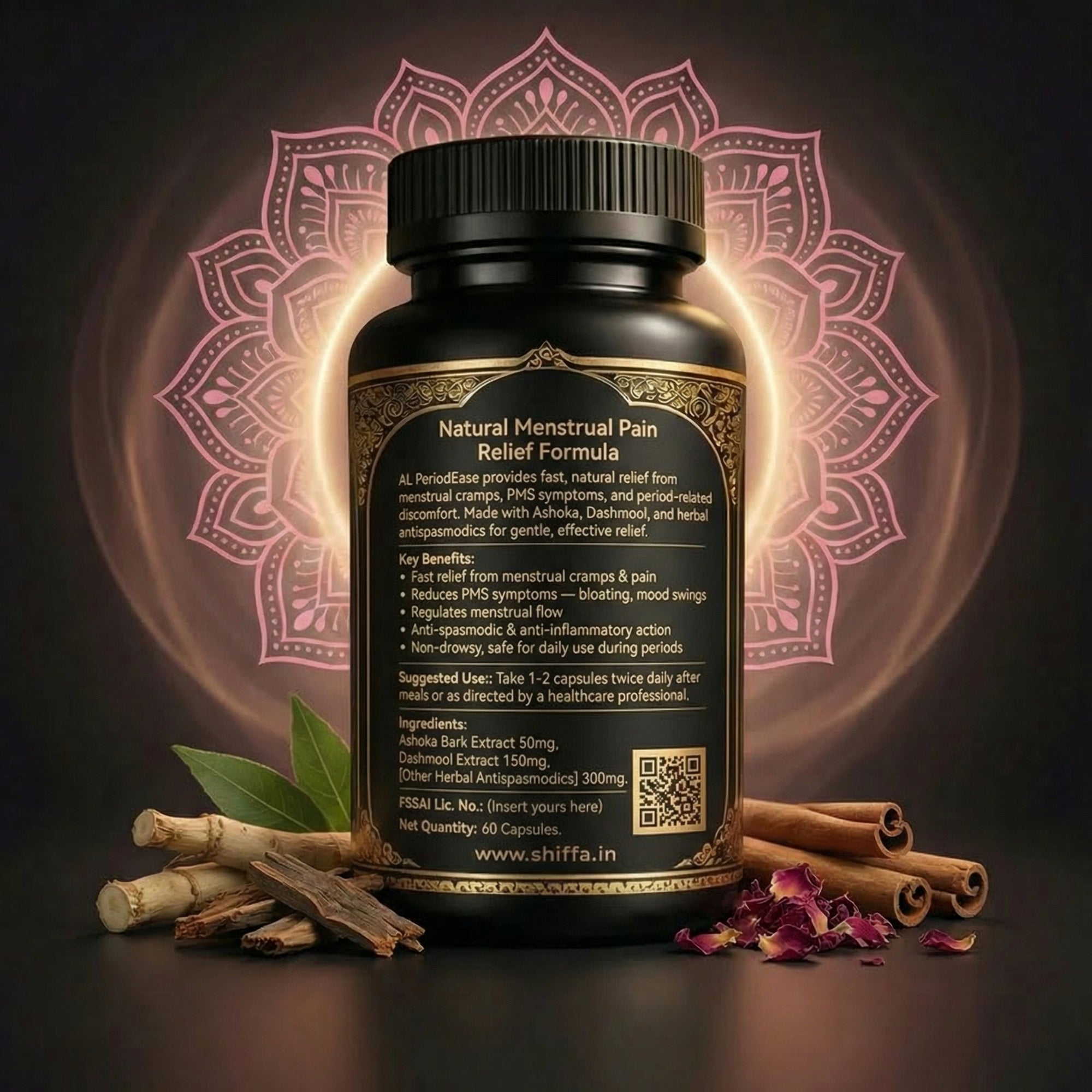 Shiffa Herbal AL-PeriodEase – Natural Menstrual Pain Relief Formula