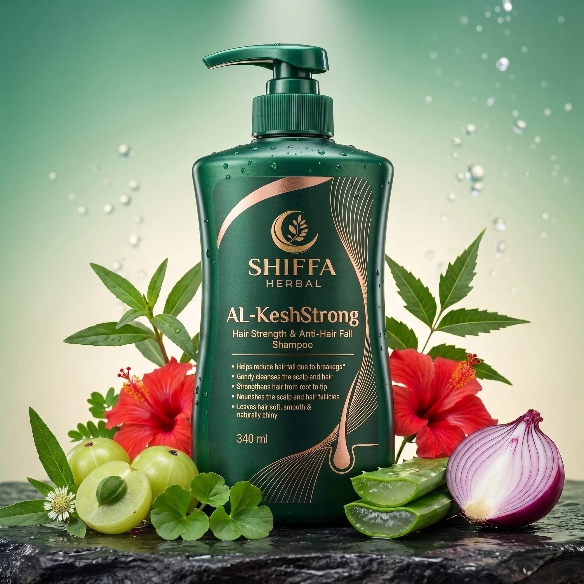 Shiffa Herbal AL-KeshStrong – Hair Strength & Anti-Hair Fall Shampoo
