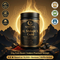 Shiffa Herbal AL-Shilajit X Gold – Pure Himalayan Shilajit Resin with Gold Boost