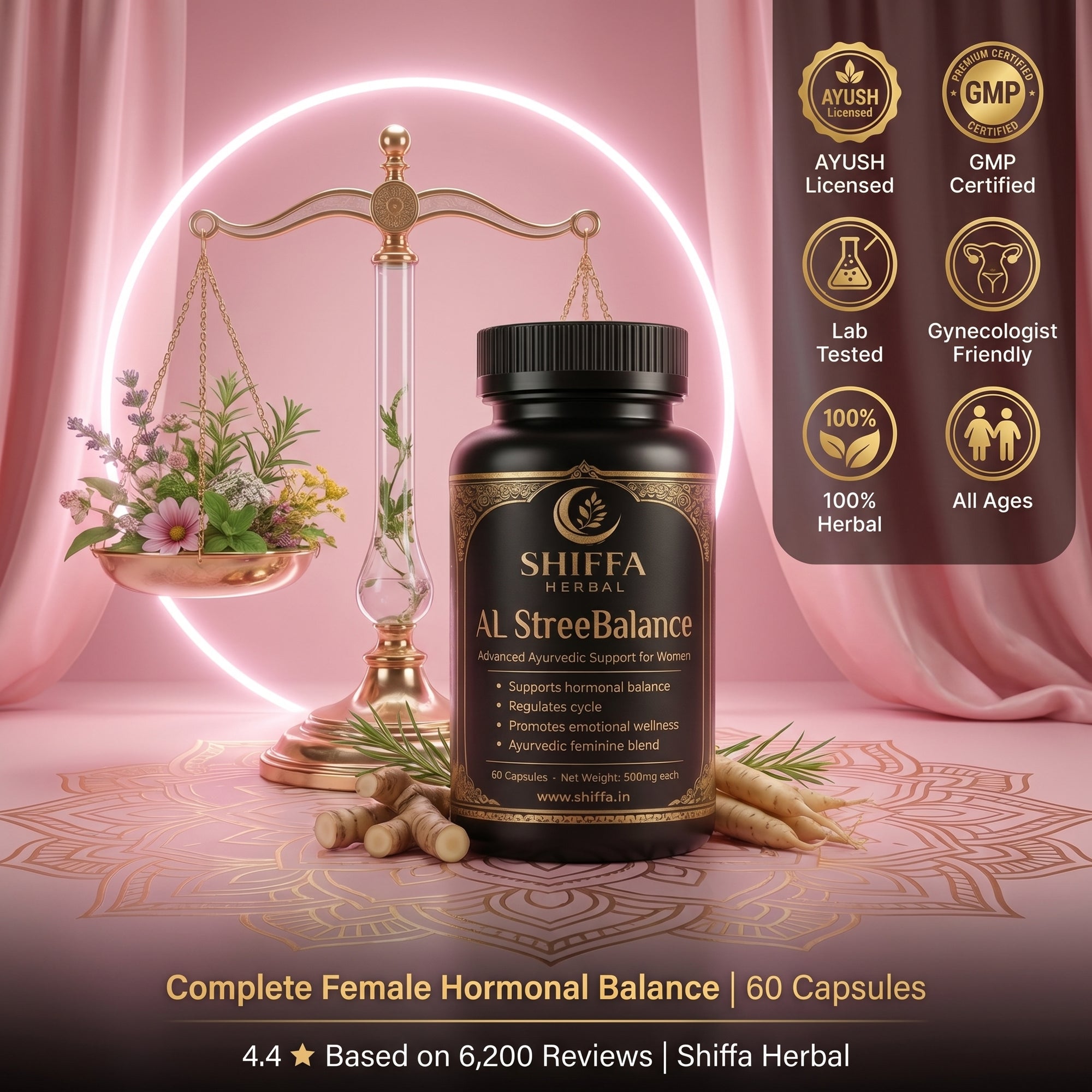 Shiffa Herbal AL-StreeBalance – Ayurvedic Female Hormone Balance Support