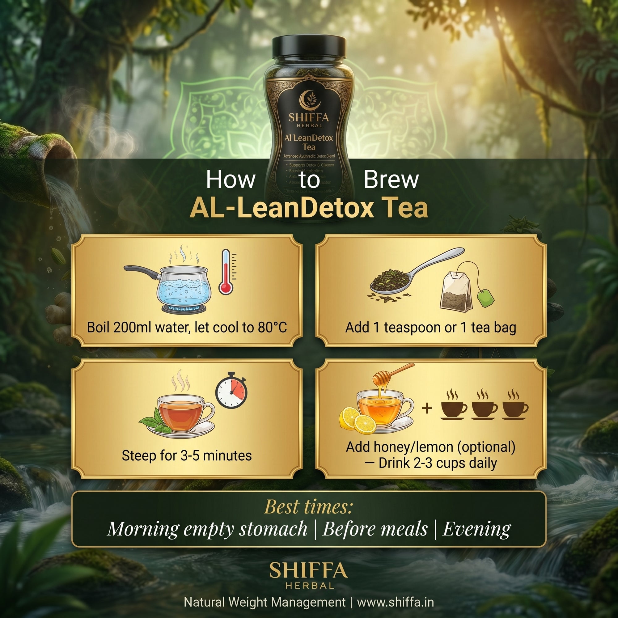 Shiffa Herbal AL-LeanDetox Tea – Herbal Detox & Weight Management Tea