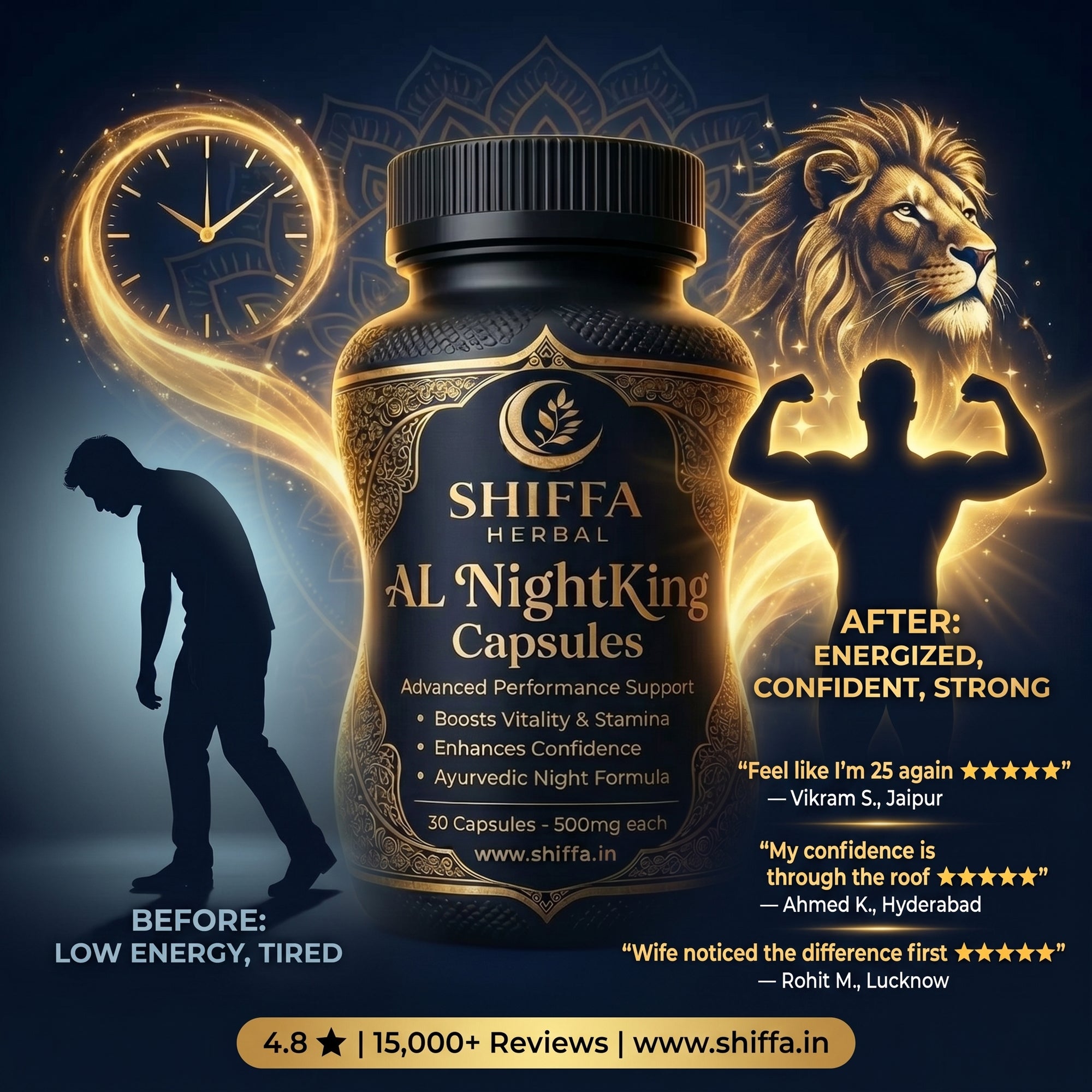 Shiffa Herbal AL-NightKing – Long Lasting Performance Enhancer for Men