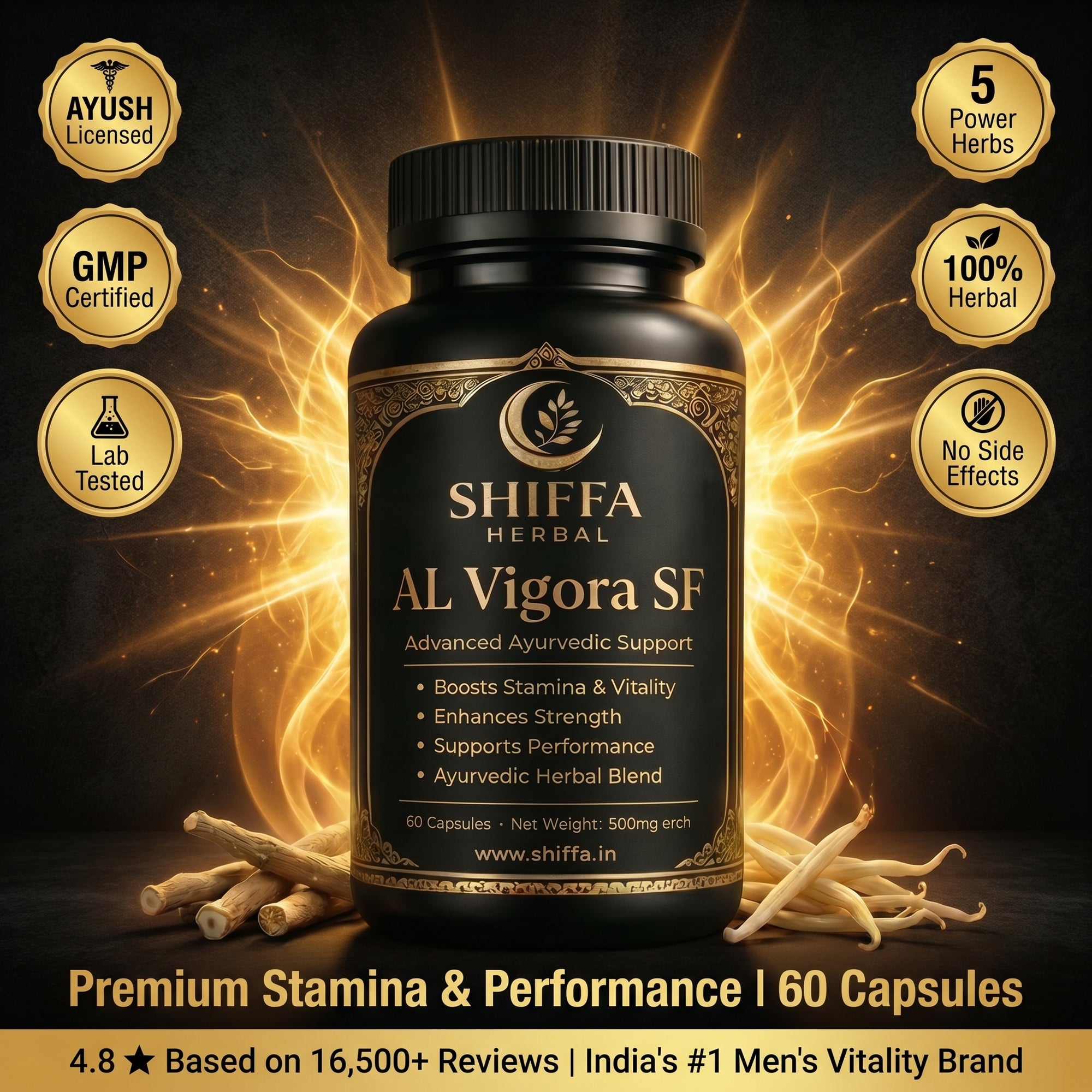 Shiffa Herbal AL-Vigora SF – Ayurvedic Performance & Stamina Booster