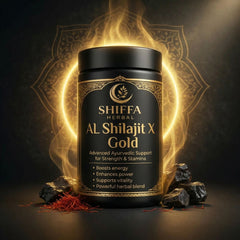 Shiffa Herbal AL-Shilajit X Gold – Pure Himalayan Shilajit Resin with Gold Boost