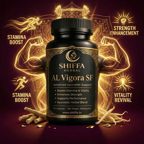Shiffa Herbal AL Vigora SF - Capsules for Male Stamina & Power | Shilajit & Ashwagandha | Ayurvedic Vigor Booster